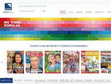 Tablet Screenshot of bauermedia.cz